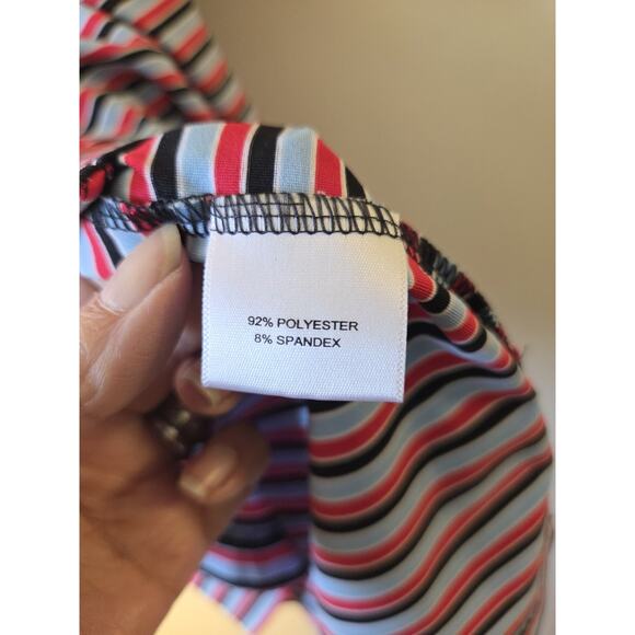 Peter Millar Polo Shirt Mens M Summer Comfort Multi Stripe Torrey Pines Golf - Picture 5 of 9